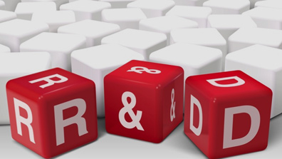 r & d